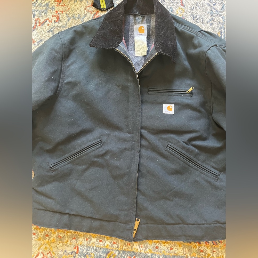 Carhartt Black Jacket Vintage J01 BLK 48 - Picture 16 of 16